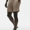 7" Leinen-Jersey-Shorts „Coastal“ – Gravel