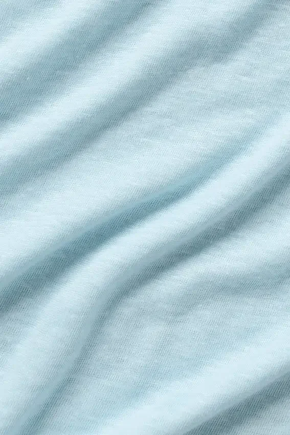 Leinen-Jersey-Pullover „Coastal“ mit Langarmshirts – Seaside Blue