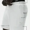 7" Leinen-Jersey-Shorts „Coastal“ – Weiß