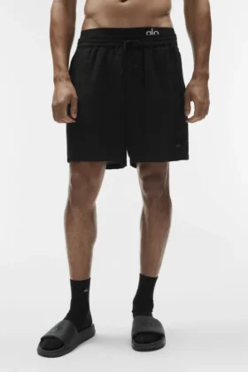 7" Linen Days Shorts – Schwarz