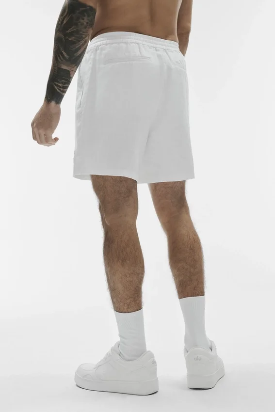 7" Linen Days Shorts – Weiß