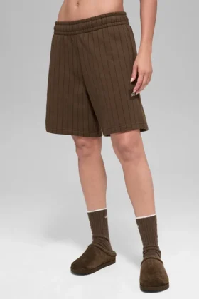 7" Nadelstreifen-Shorts – Espresso-Nadelstreifen