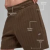 7" Nadelstreifen-Shorts – Espresso-Nadelstreifen