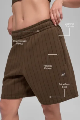 7″ Nadelstreifen-Shorts – Espresso-Nadelstreifen