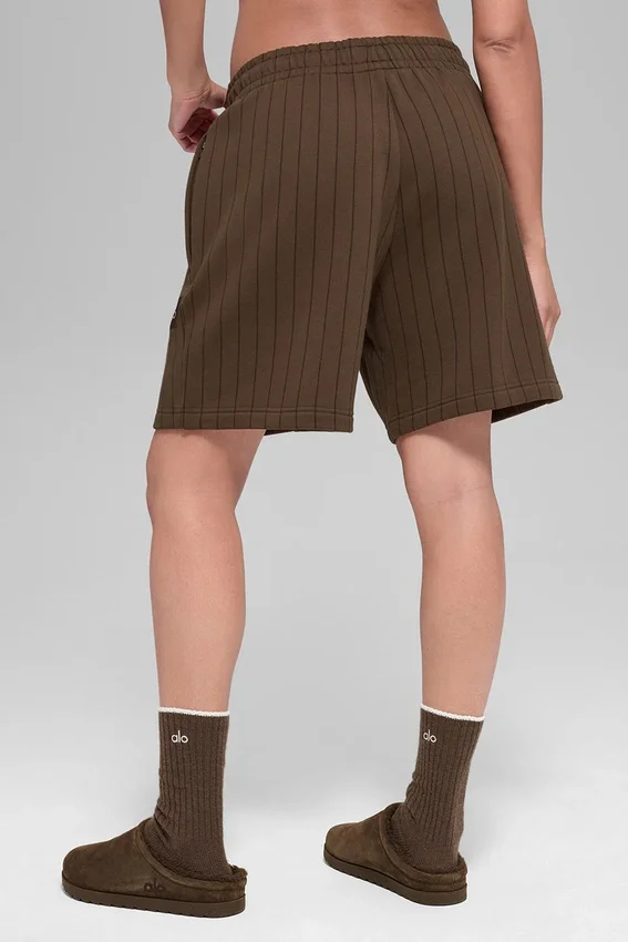 7" Nadelstreifen-Shorts – Espresso-Nadelstreifen