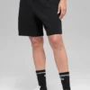 7"-Nadelstreifen-Shorts – Schwarze Nadelstreifen