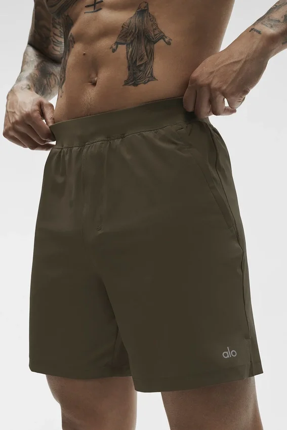 7" Repetition Shorts – Olive Tree