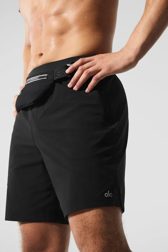 7" Repetition Shorts – Schwarz
