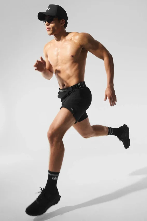 7" Repetition Shorts – Schwarz