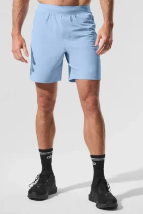 7" Repetition Shorts – Seashell Blue