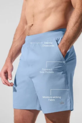 7″ Repetition Shorts – Seashell Blue