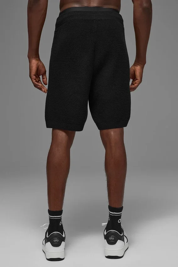 7" Sports Club Pullover Knit Short – Schwarz