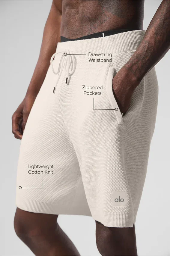 7" Sports Club Pullover Knit Shorts – Elfenbein