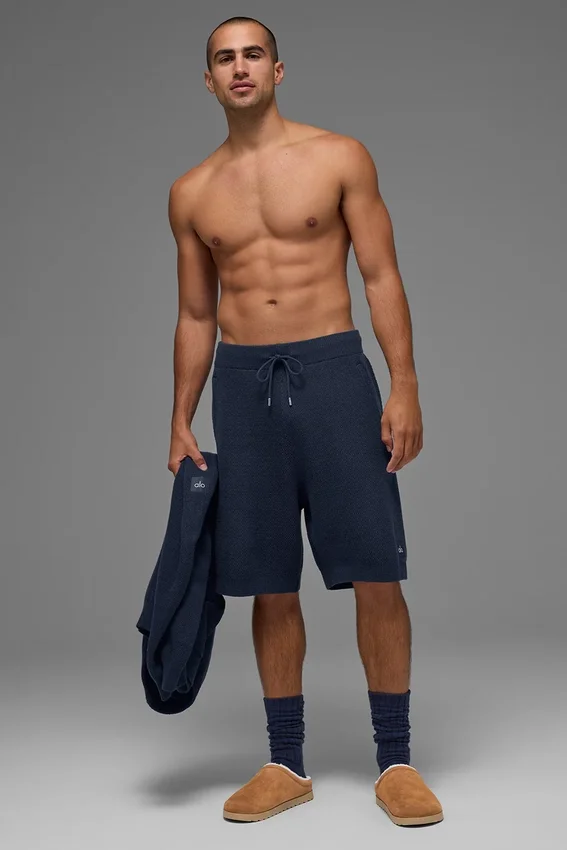 7" Sports Club Pullover Knit Shorts – Marineblau