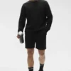 7" Waffle Lounge-Shorts – Black