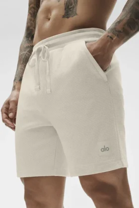 7″ Waffle Lounge-Shorts – Bone