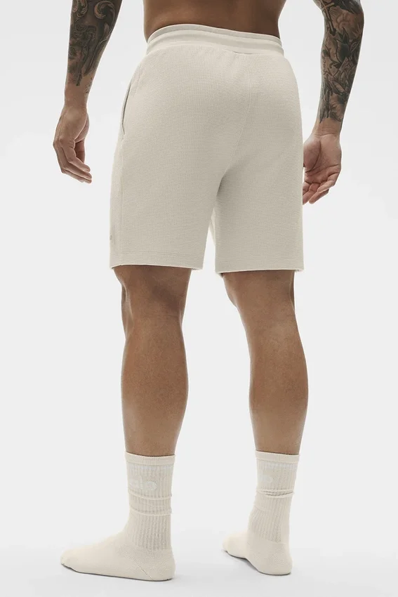 7" Waffle Lounge-Shorts – Bone