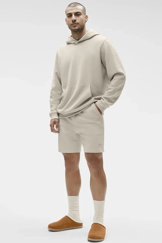7" Waffle Lounge-Shorts – Bone