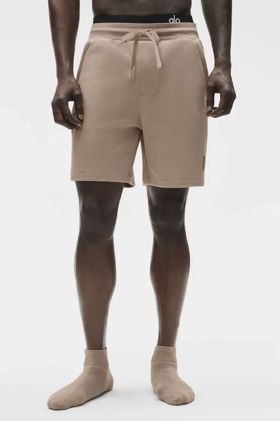 7" Waffle Lounge Shorts – Gravel