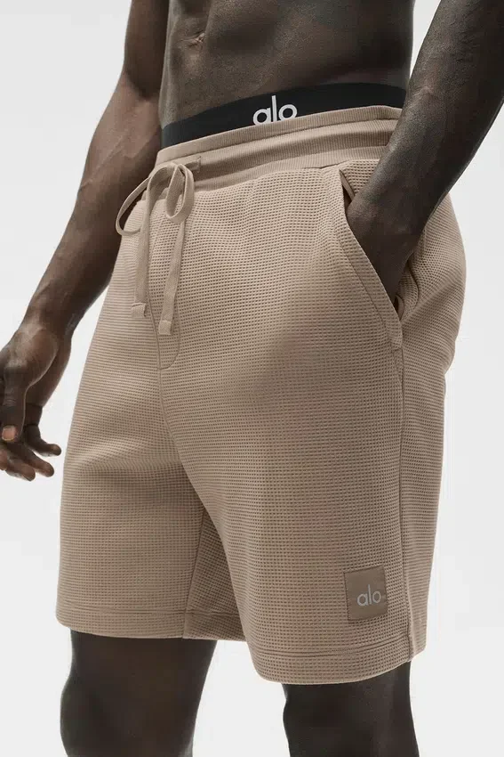 7" Waffle Lounge Shorts – Gravel