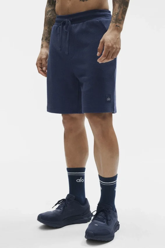 7" Waffle Lounge-Shorts – Navy