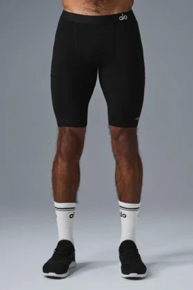 9" Flight Compression-Shorts – Schwarz