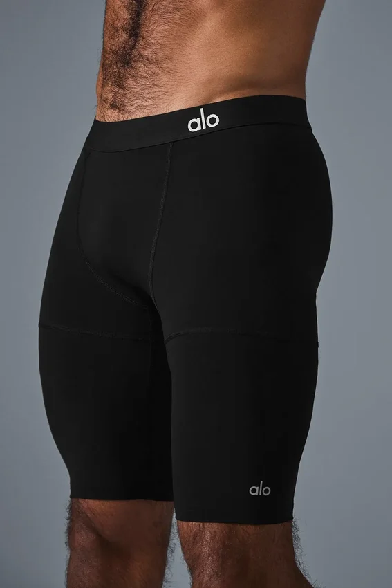 9" Flight Compression-Shorts – Schwarz