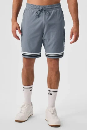 9" Traction Arena Shorts – Stahlgrau