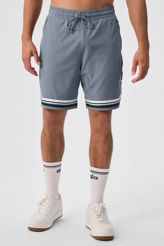 9" Traction Arena Shorts – Stahlgrau