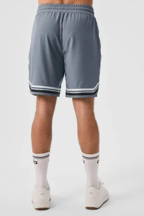 9″ Traction Arena Shorts – Stahlgrau