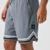 9" Traction Arena Shorts – Stahlgrau