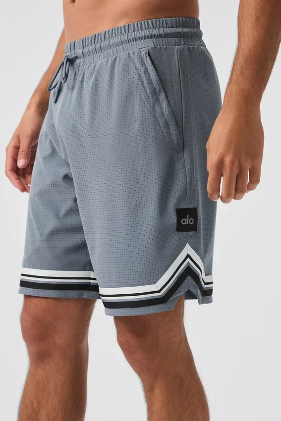 9" Traction Arena Shorts – Stahlgrau