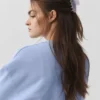 90'S Claw Clip – Hellblau mit Provence-Marmor-Muster