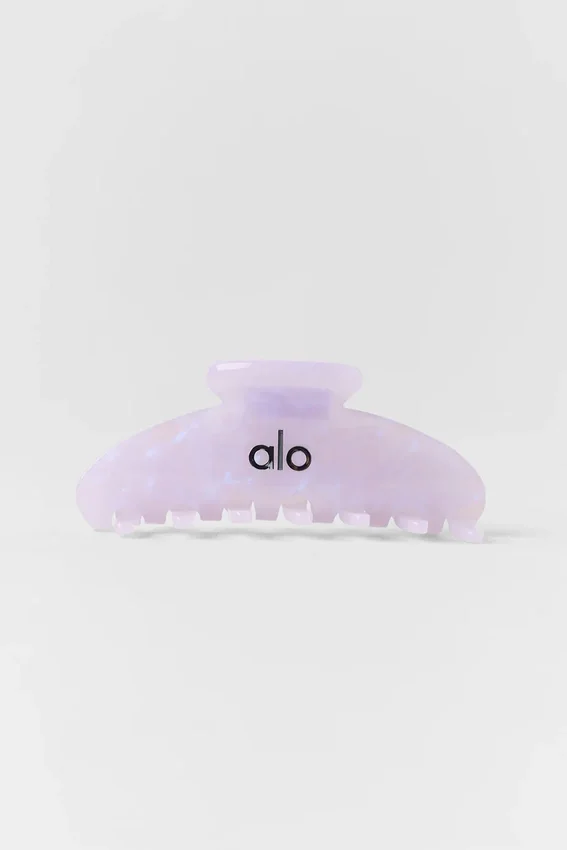 90'S Claw Clip – Hellblau mit Provence-Marmor-Muster