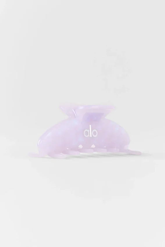 90'S Claw Clip – Hellblau mit Provence-Marmor-Muster