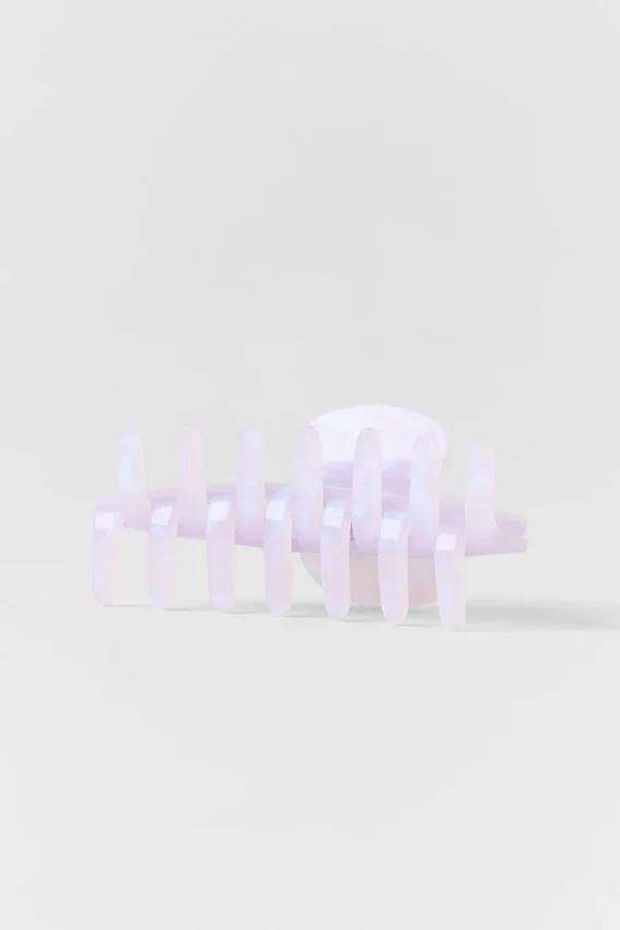 90'S Claw Clip – Hellblau mit Provence-Marmor-Muster