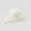 90er-Jahre-Haarklammer – White Pearl
