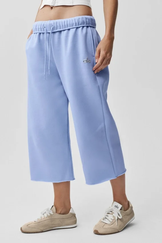 Accolade Cutoff-Jogginghose – Hellblau