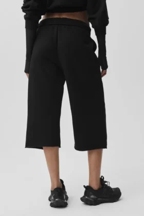 Accolade Cutoff-Jogginghose – Schwarz