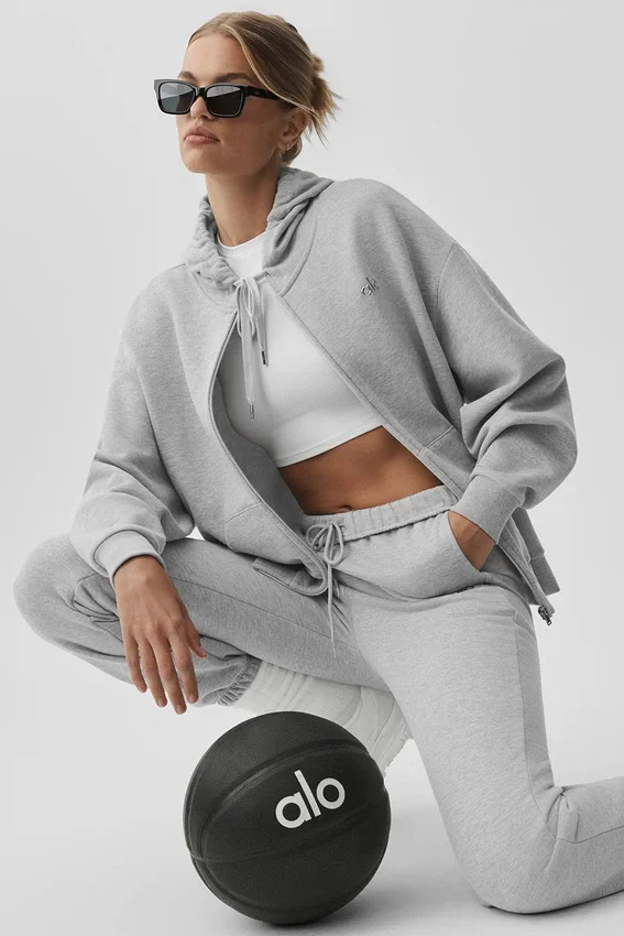 Accolade Full-Zip-Hoodie – Athletic Heather Grey