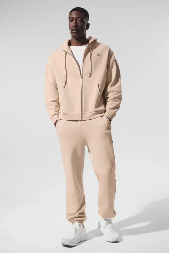 Accolade Full-Zip-Hoodie – Macadamia