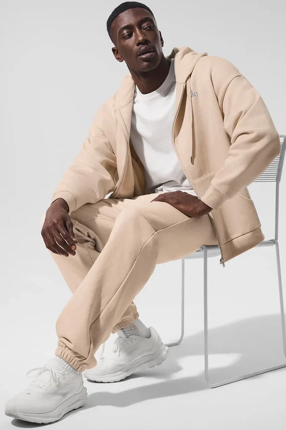 Accolade Full-Zip-Hoodie – Macadamia