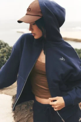 Accolade Full-Zip-Hoodie – Navy