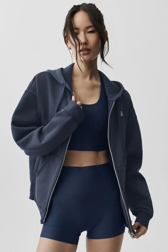 Accolade Full-Zip-Hoodie – Navy