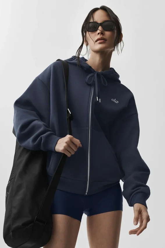 Accolade Full-Zip-Hoodie – Navy