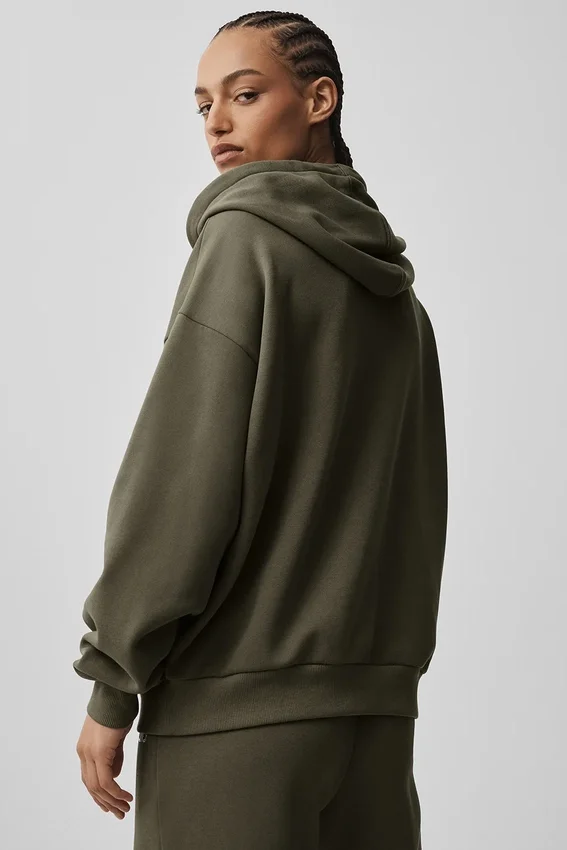 Accolade Full-Zip-Hoodie – Olive Tree