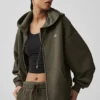 Accolade Full-Zip-Hoodie – Olive Tree