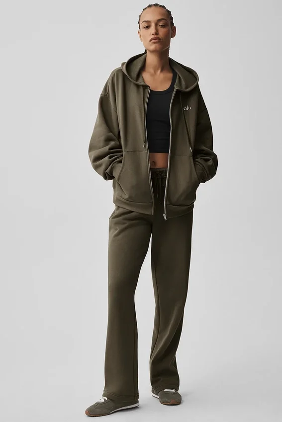 Accolade Full-Zip-Hoodie – Olive Tree