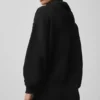 Accolade Hoodie mit durchgehendem Reißverschluss – Schwarz