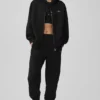 Accolade Hoodie mit durchgehendem Reißverschluss – Schwarz